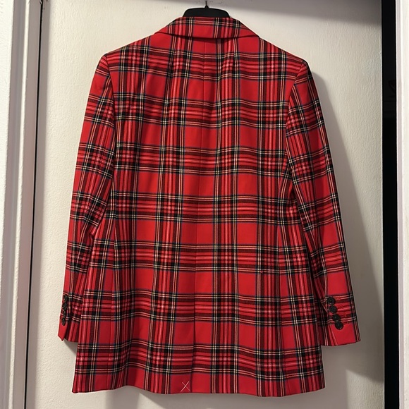 NWT JCrew red plaid holiday suit. Pants are 6p, jacket is 4p - Picture 6 of 15